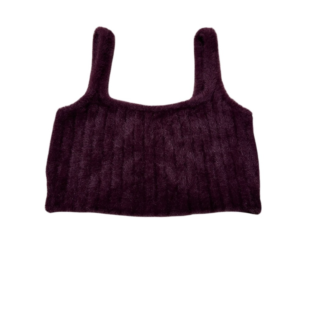 Cotton On Fuzzy Plum Tank Top-BOGO DEAL
